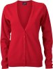 JN660 Ladies' V-Neck Cardigan James & Nicholson